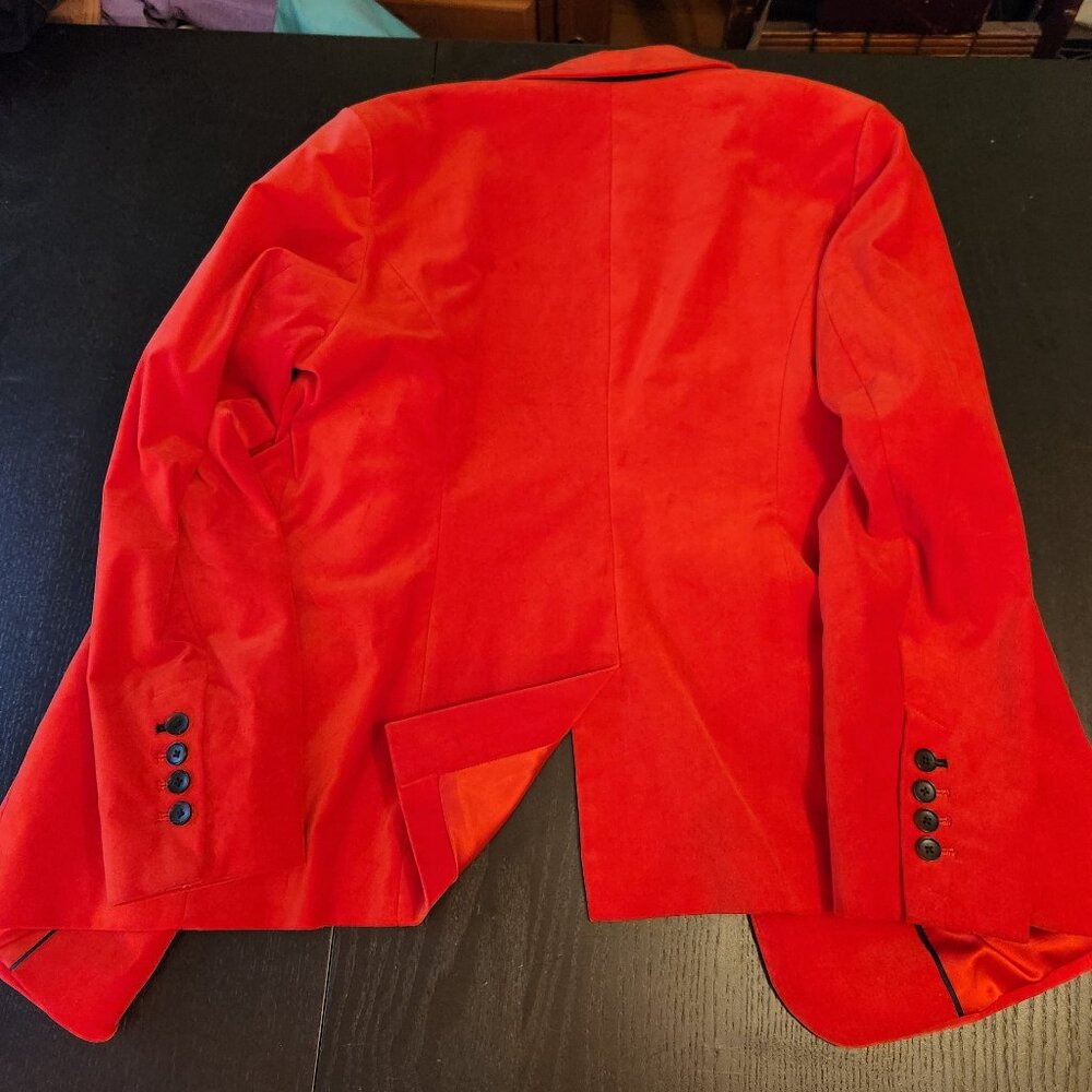 Red velvet Boden blazer, size 16, never worn. - Picture 3 of 3